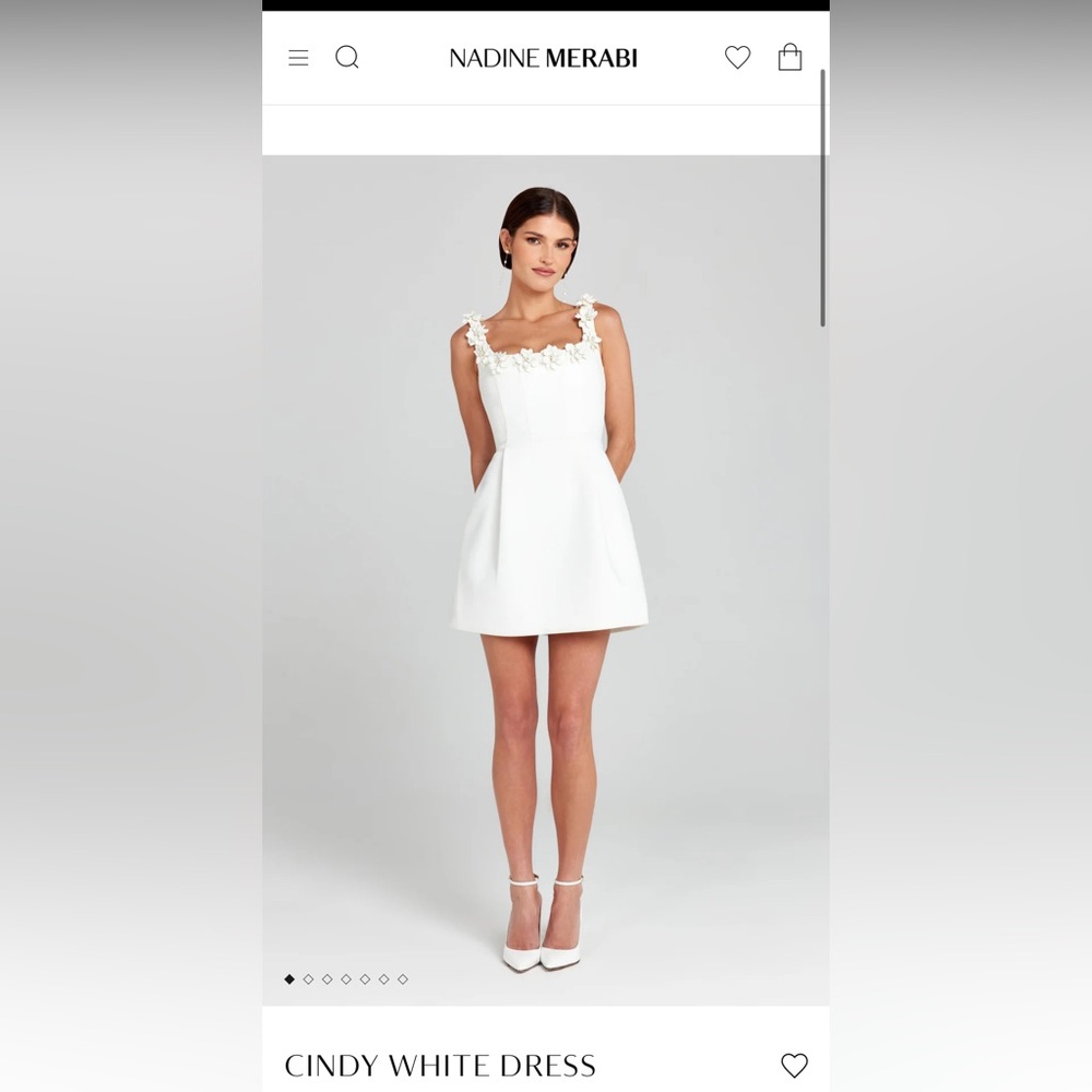 Nadine Merabi Cindy Dress- White